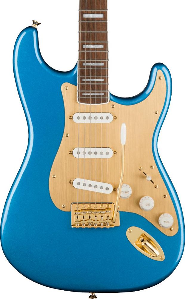 Squier 40th Anniversary Stratocaster Gold Edition with Laurel Fingerboard - Lake Placid Blue
