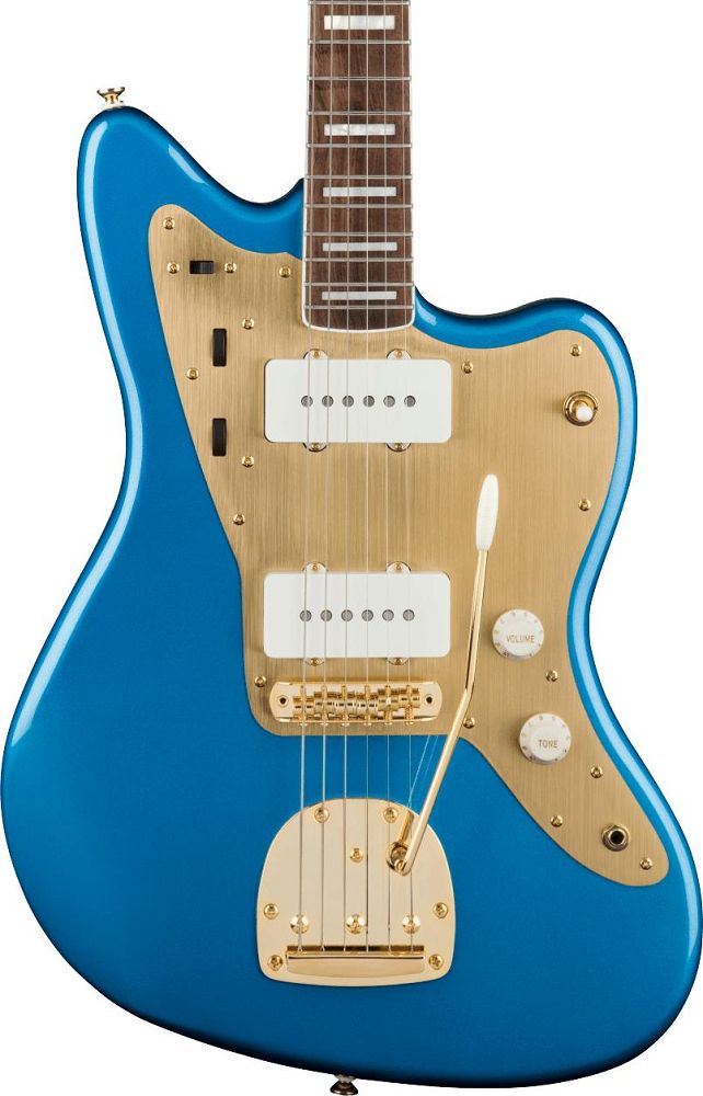 Squier 40th Anniversary Jazzmaster Gold Edition with Laurel Fingerboard - Lake Placid Blue