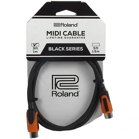 Roland Black Series MIDI Cable - 3ft
