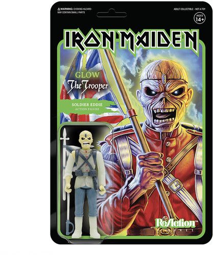 Super7 - Iron Maiden Reaction Figure Wave 1- Soldier Eddie (Glow) (AE Exclusive)