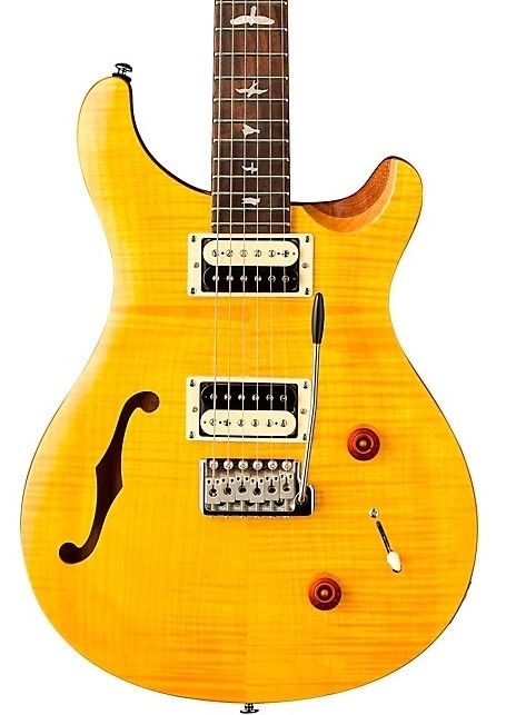 PRS SE Custom 22 Semi-Hollow Santana Yellow