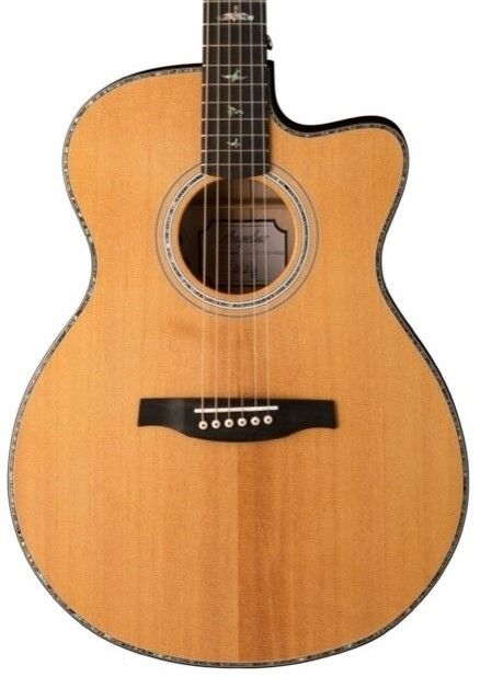 PRS SE A50 Angeles Acoustic with Ebony Fingerboard - Natural w/ Black Gold Burst