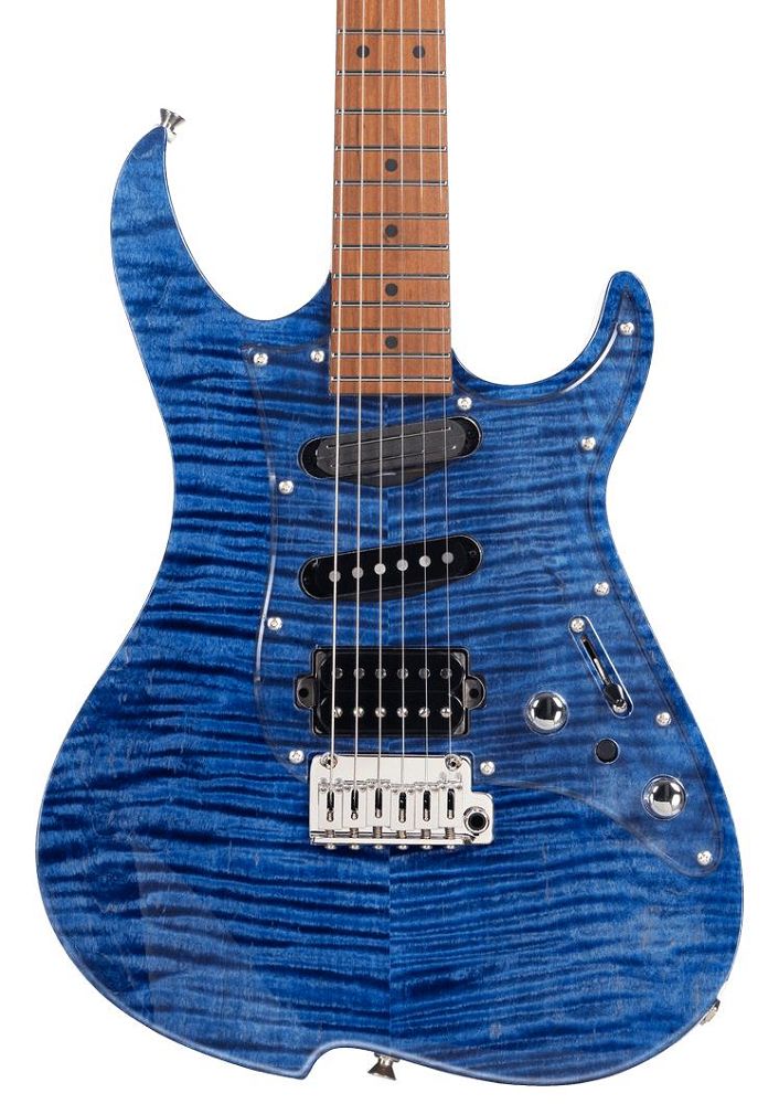 Vola OZ RV TNC with Roasted Maple Fingerboard - Saphire Blue - Rock City  Music Co.