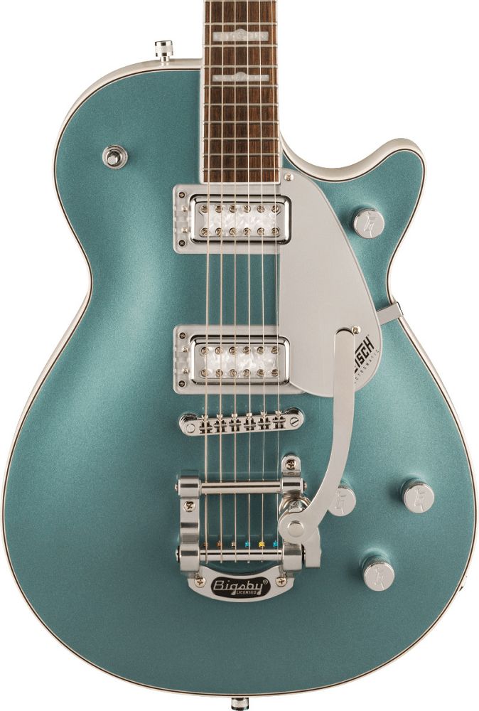 Gretsch G5230T-140 Limited Edition 140th Electromatic Double Platinum Jet Two-Tone Stone Platinum/Pearl Platinum