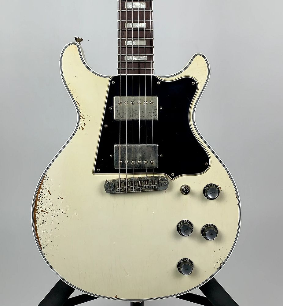 Rock N Roll Relics Thunders Custom Double Cut - Relic Olympic White