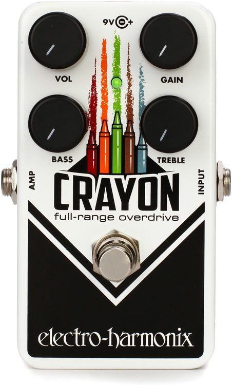 Electro-Harmonix Crayon Overdrive Full-Range Overdrive Guitar Pedal