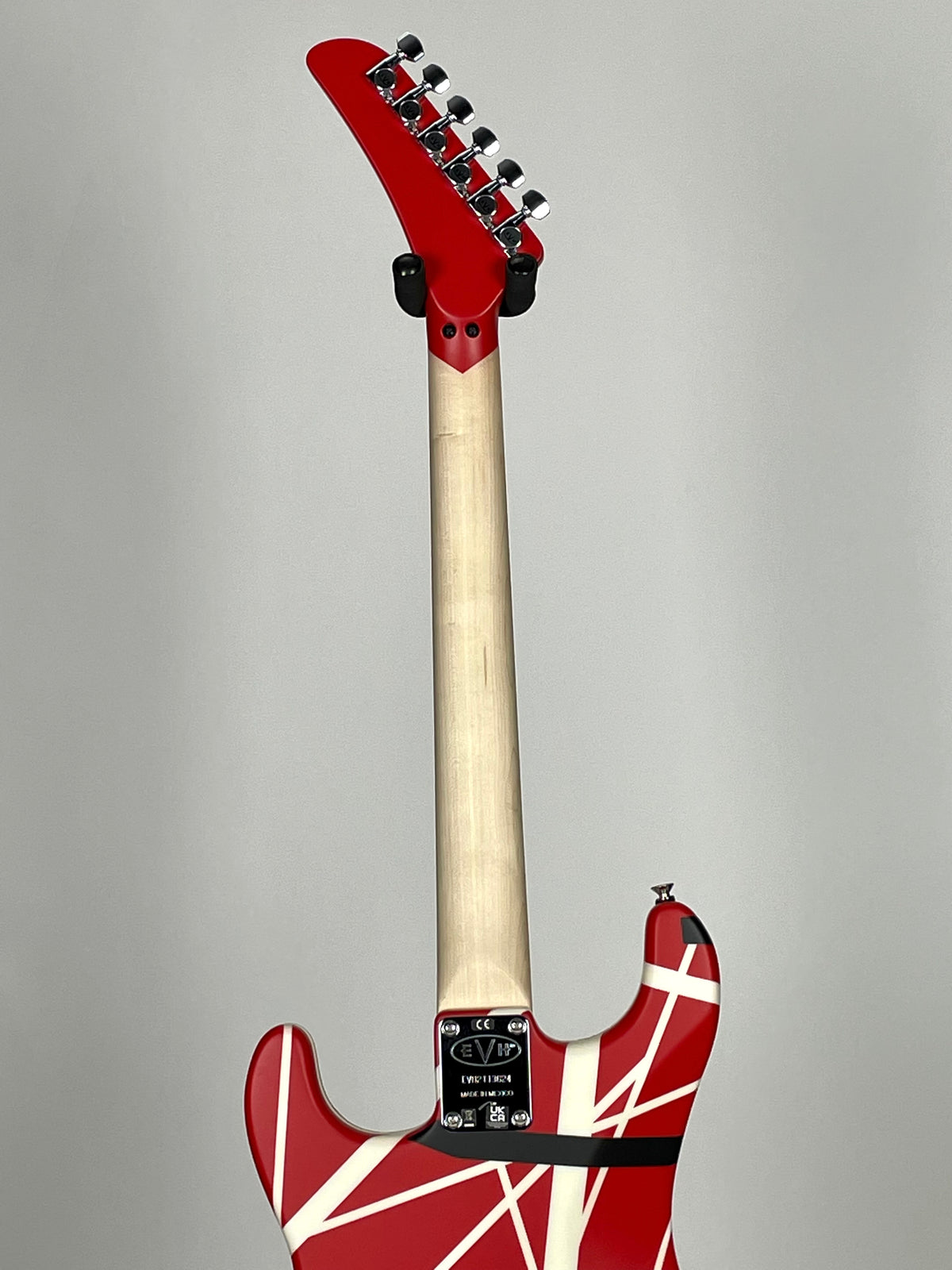 EVH Striped Series 5150 with Maple Fingerboard - Red with Black and White Stripes