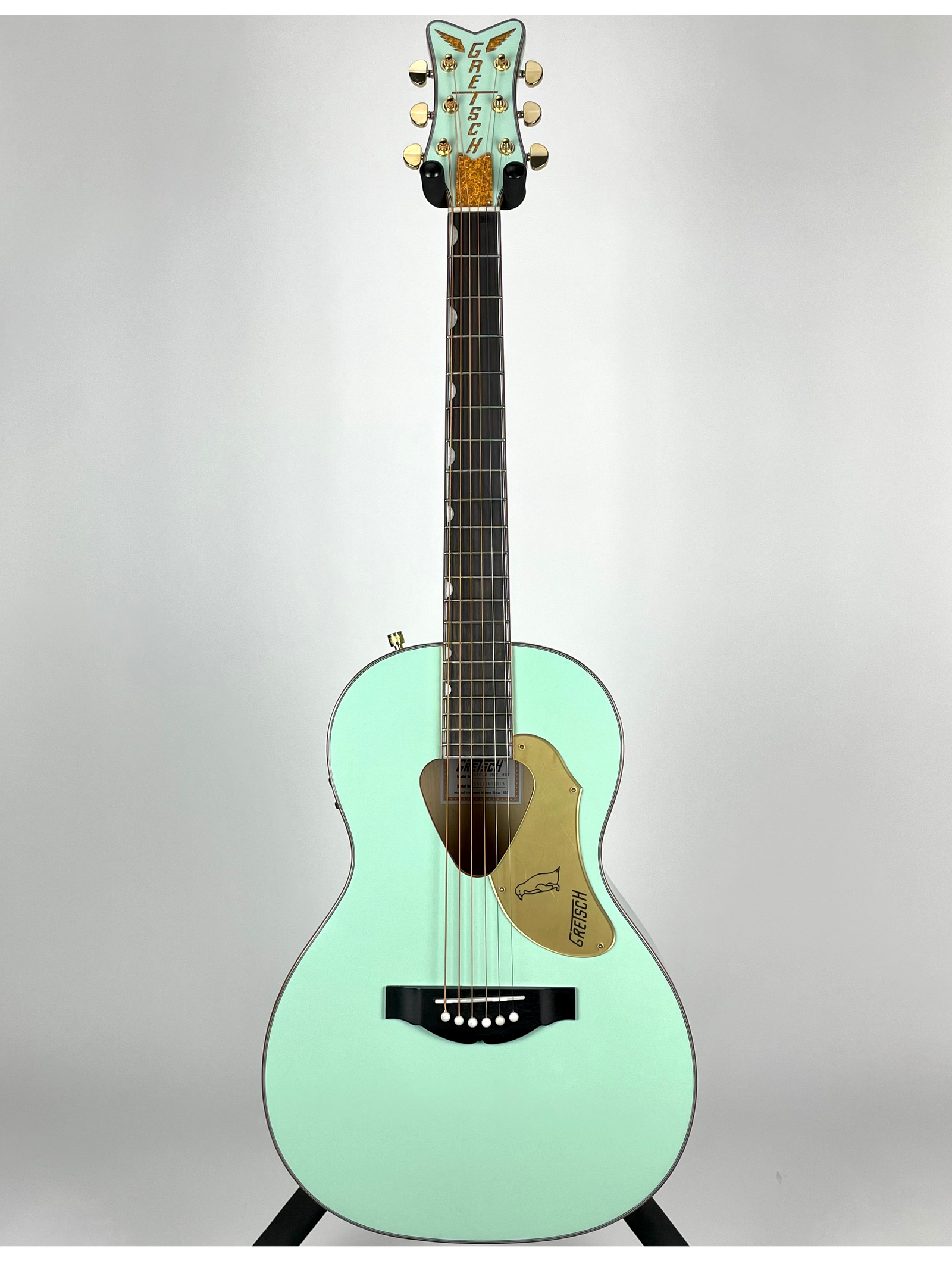 Gretsch G5021E Rancher Penguin Parlor Acoustic/Electric with Rosewood Fingerboard - Mint Metallic