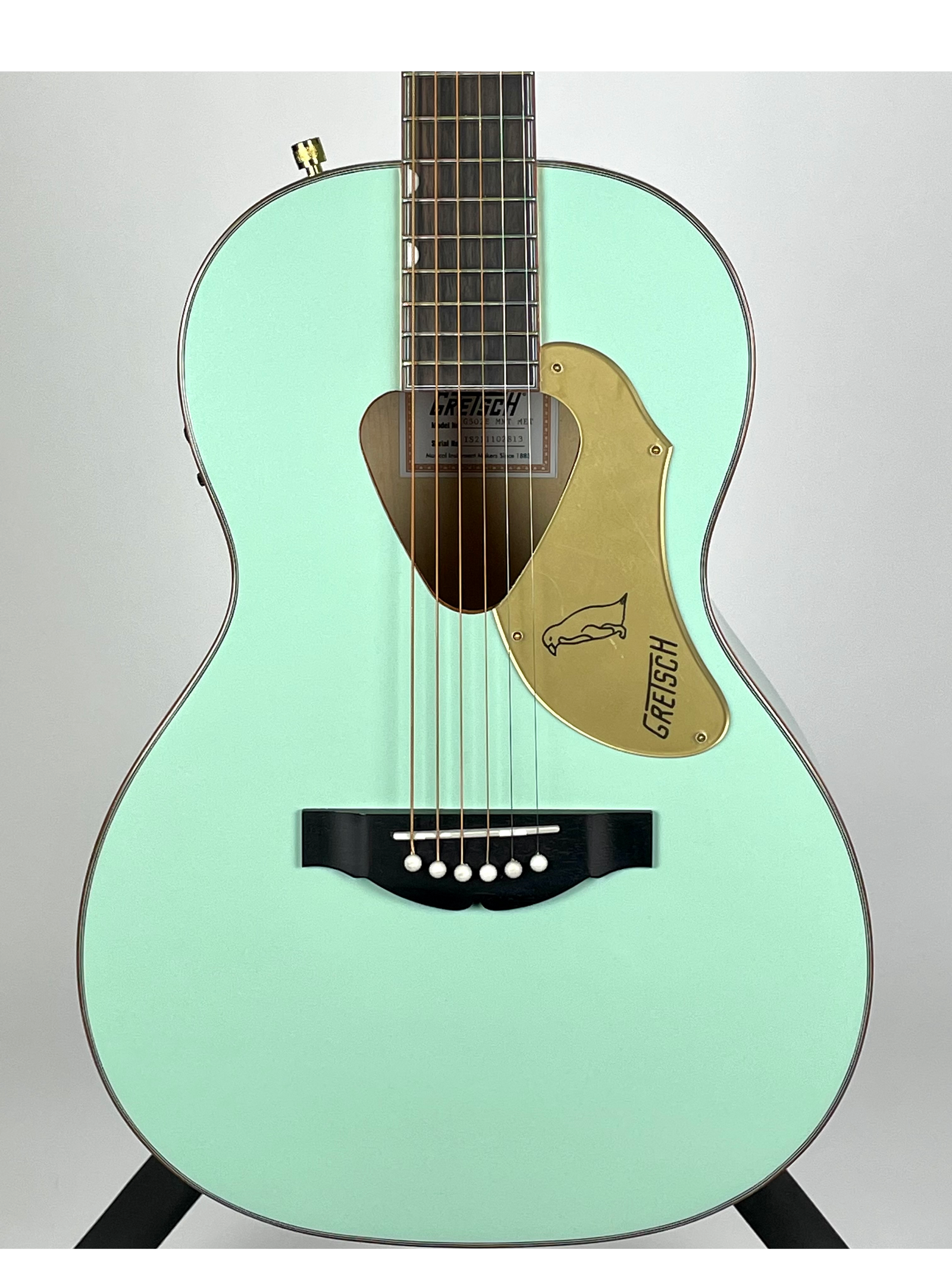 Gretsch G5021E Rancher Penguin Parlor Acoustic/Electric with Rosewood Fingerboard - Mint Metallic