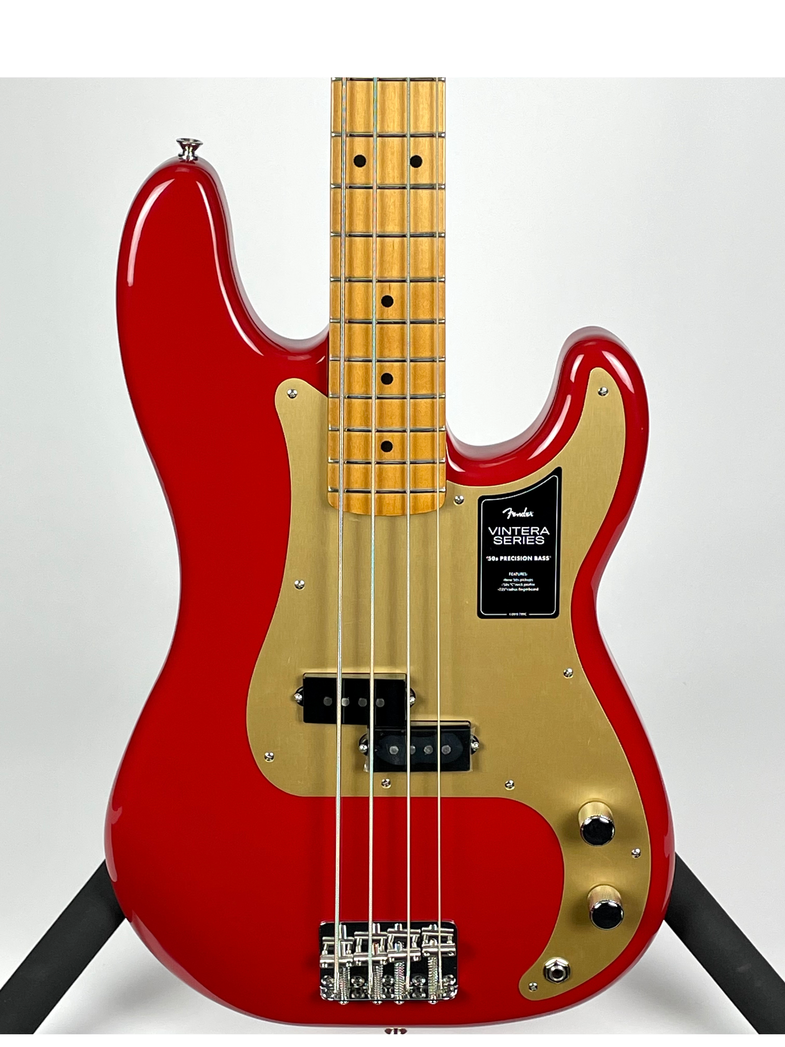 USED Fender Vintera 50s Precision Bass with Maple Fingerboard - Dakota Red