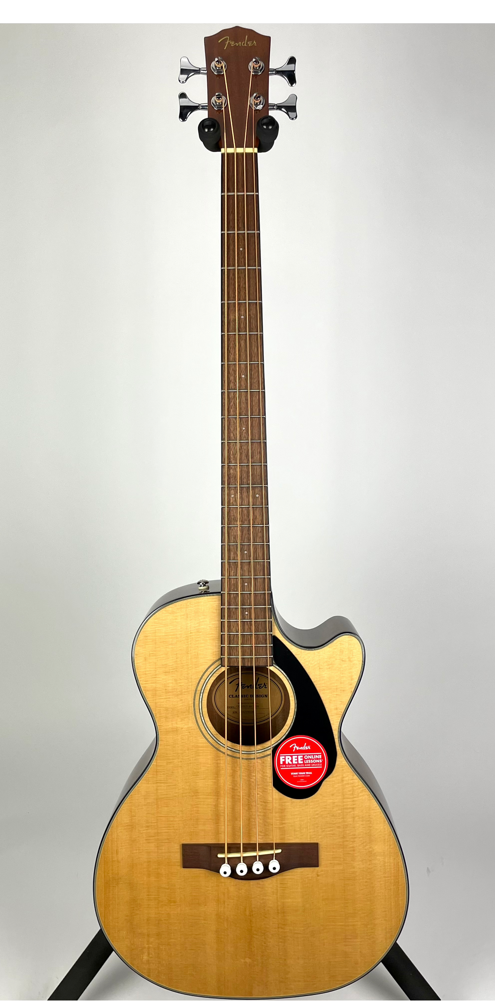 Fender CB-60SCE Acoustic Bass with Laurel Fingerboard - Natural