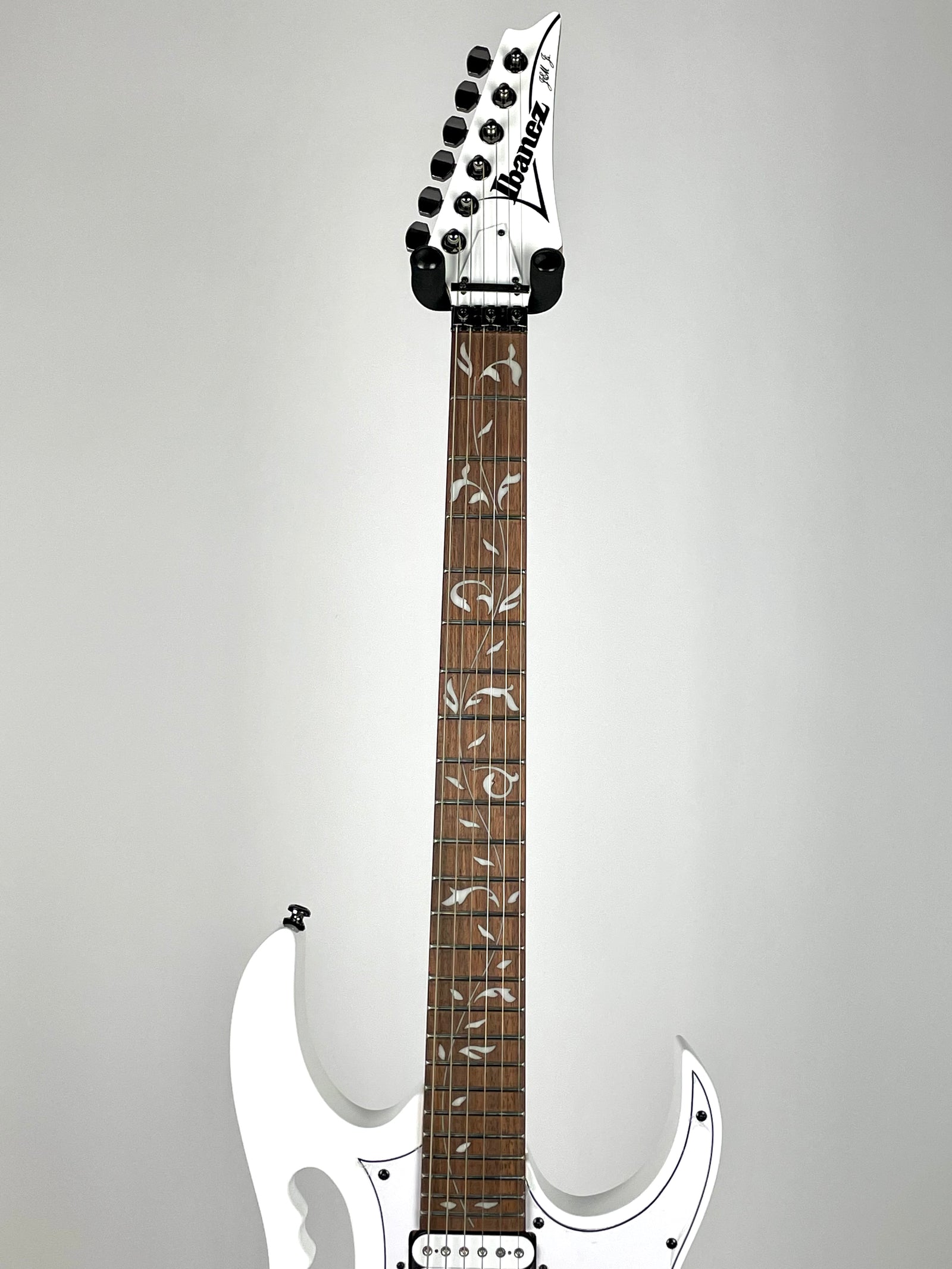 Ibanez JEMJR-WH Steve Vai Artist Signature Guitar with Jatoba Fingerboard - White