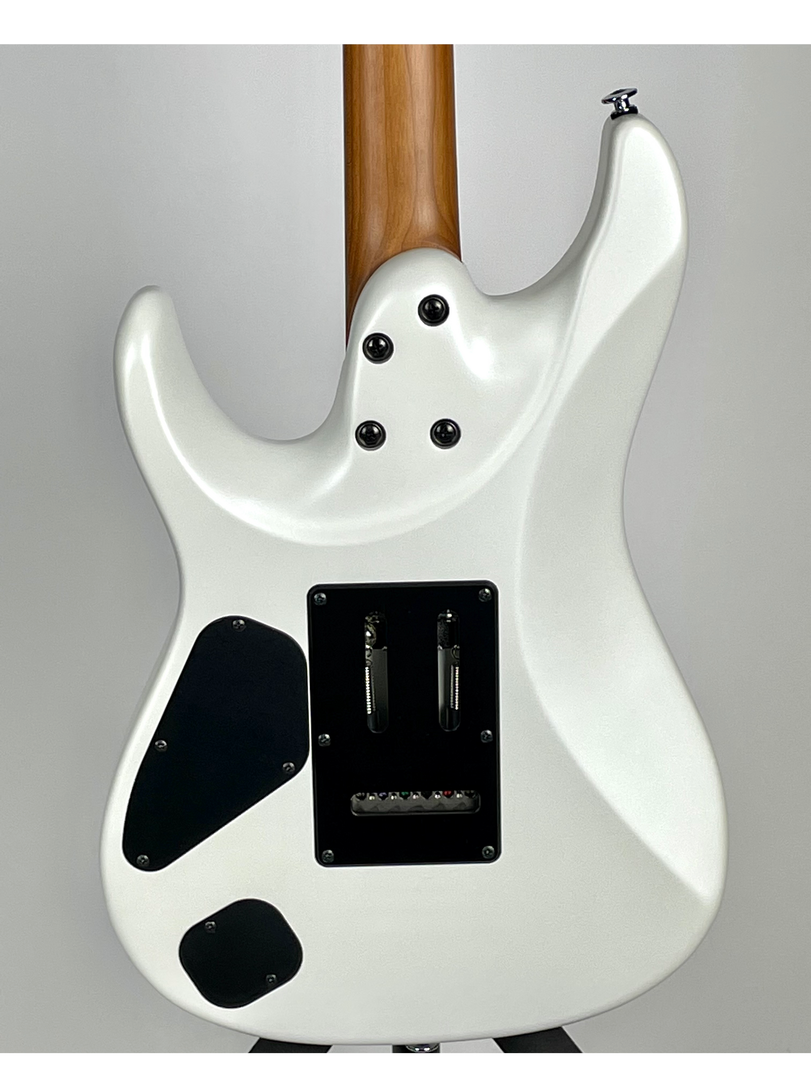 Ibanez Prestige AZ2402-PWF Prestige AZ Series Guitar with Roasted Maple Fingerboard - Pearl White Flat