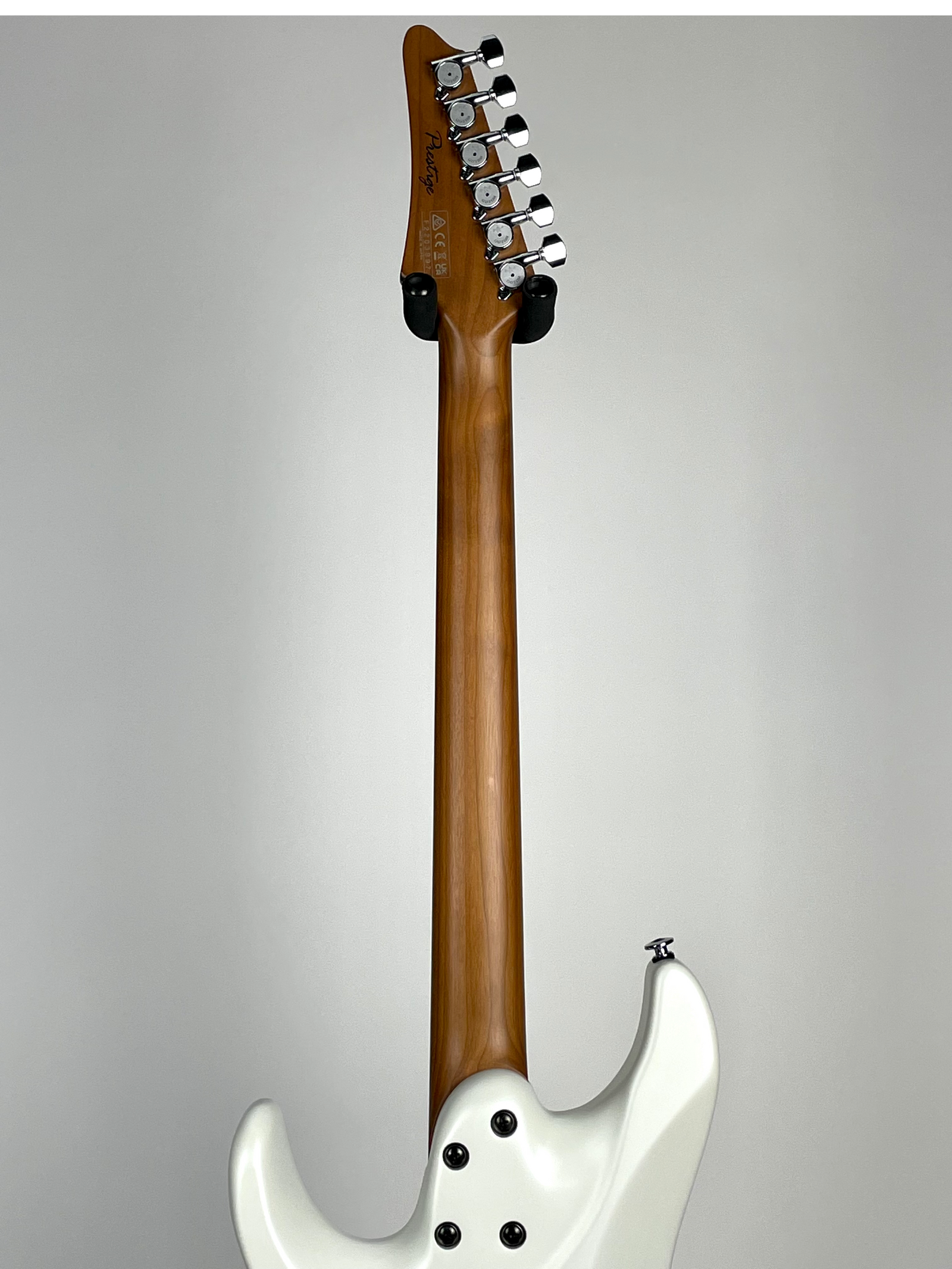 Ibanez Prestige AZ2402-PWF Prestige AZ Series Guitar with Roasted Maple Fingerboard - Pearl White Flat