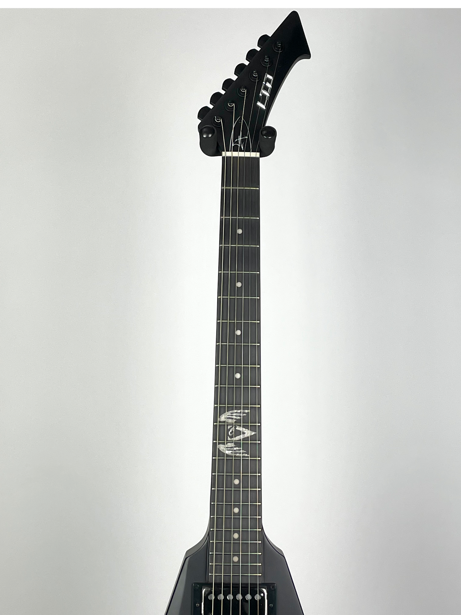 LTD Artist Signature James Hetfield Vulture with Macassar Ebony Fingerboard - Black Satin