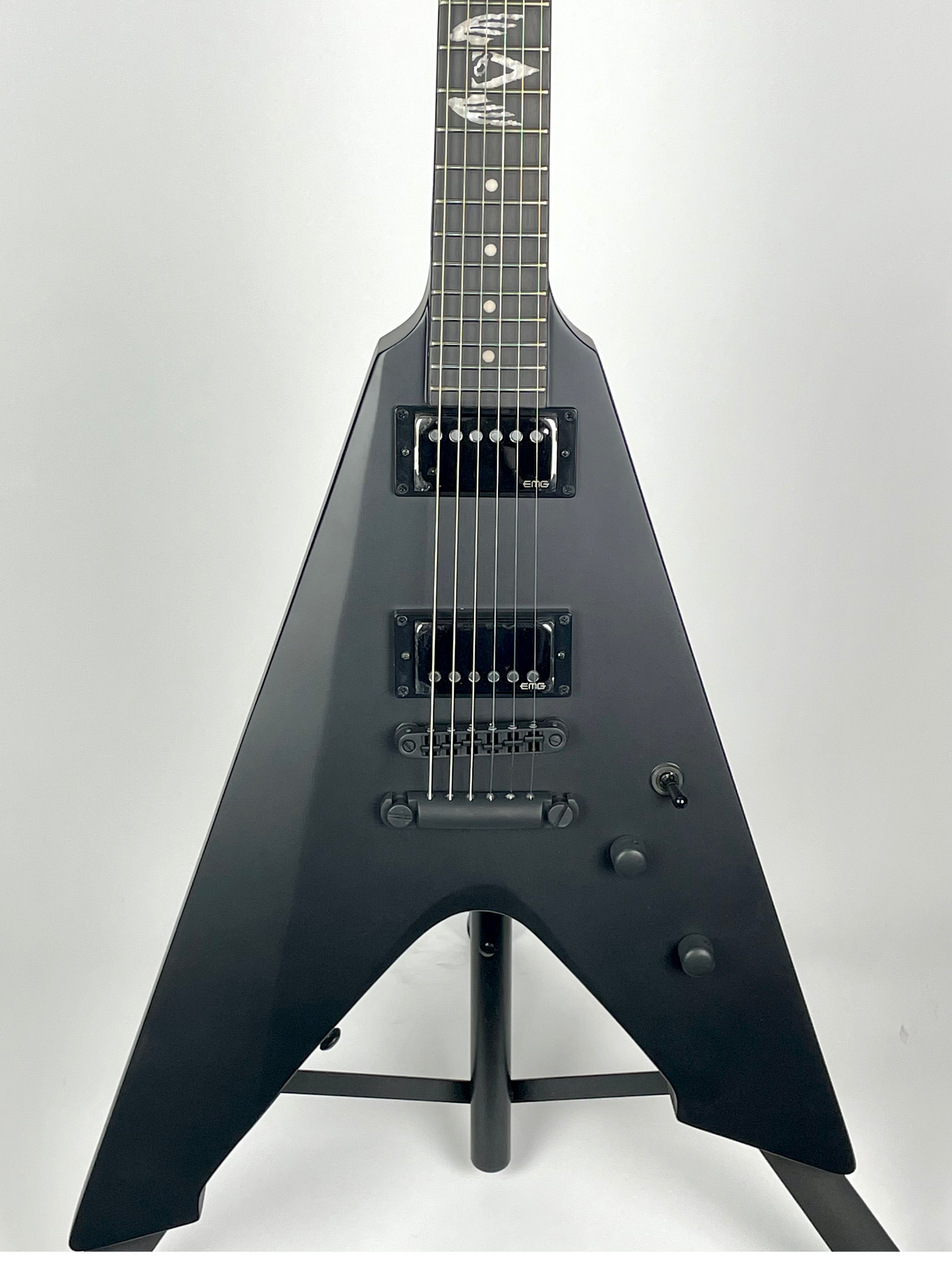 LTD Artist Signature James Hetfield Vulture with Macassar Ebony Fingerboard - Black Satin