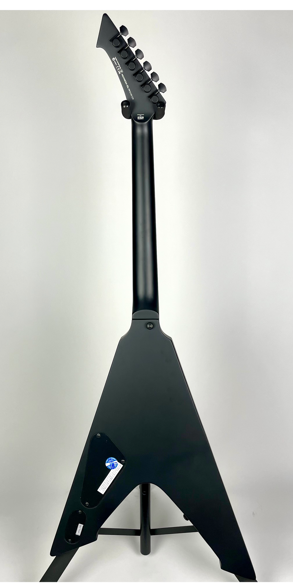 LTD Artist Signature James Hetfield Vulture with Macassar Ebony Fingerboard - Black Satin