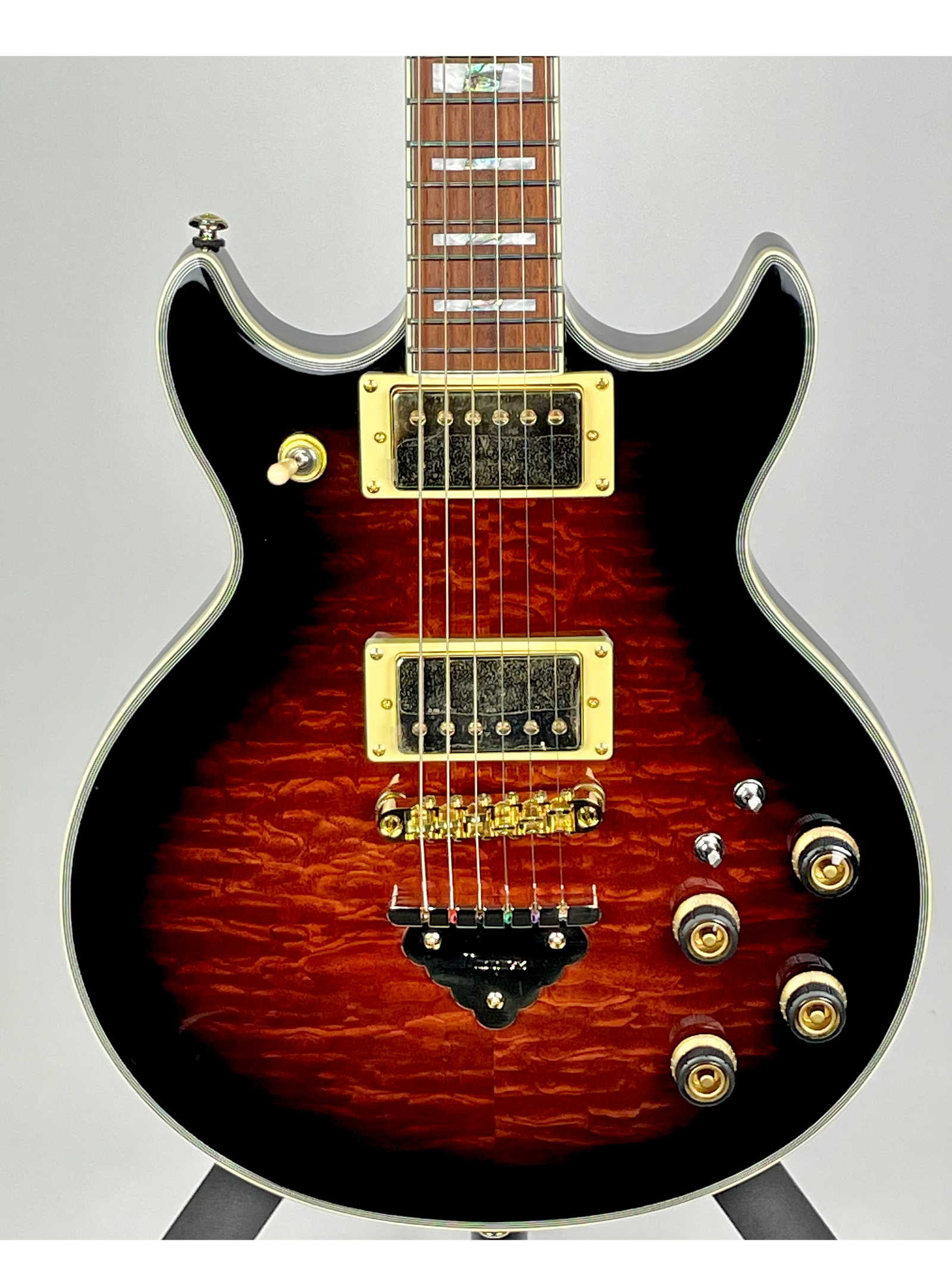Ibanez AR325QA-DBS AR Series with Jatoba Fingerboard - Dark Brown Sunburst
