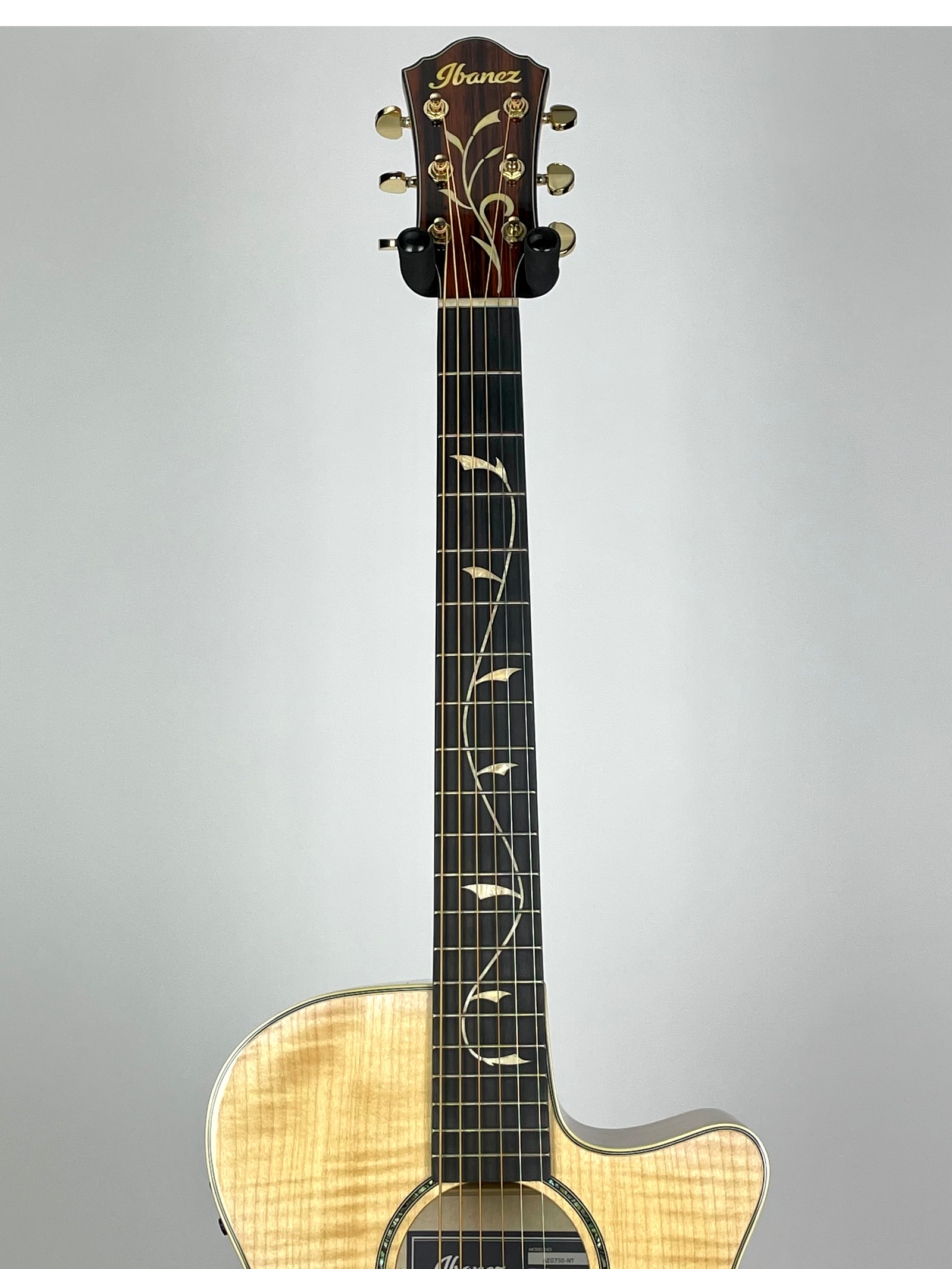 Ibanez AEG750-NT AEG Series Acoustic with Ebony Fingerboard - Natural (Flamed Maple)