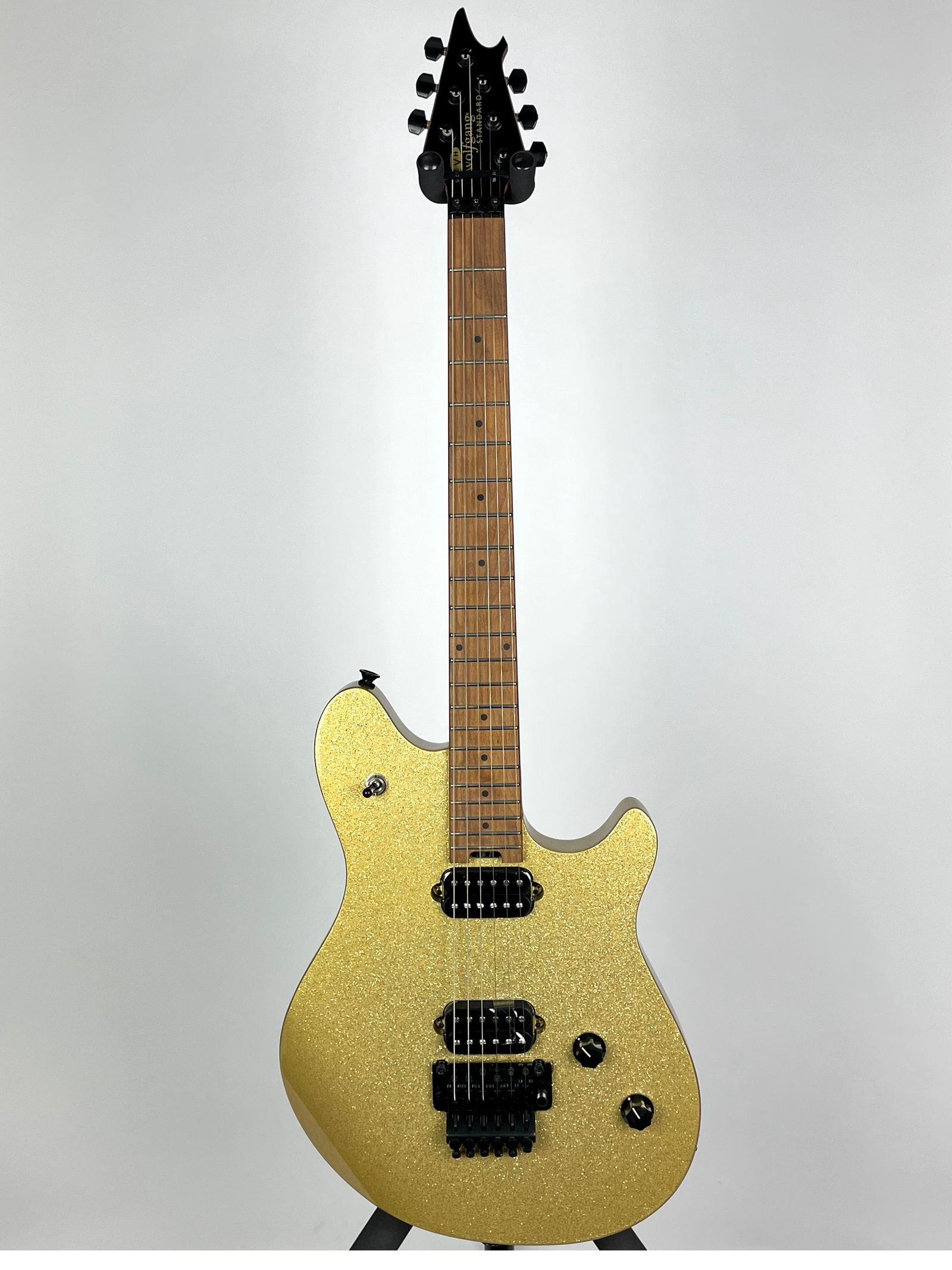 EVH Wolfgang WG Standard with Baked Maple Fingerboard - Gold Sparkle