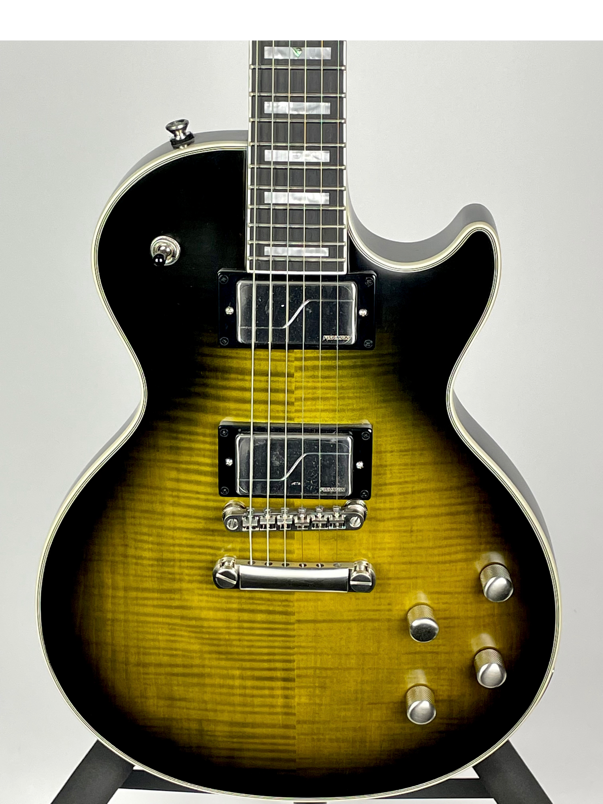USED - Epiphone Inspired By Gibson Les Paul Prophecy - Olive Tiger Aged Gloss