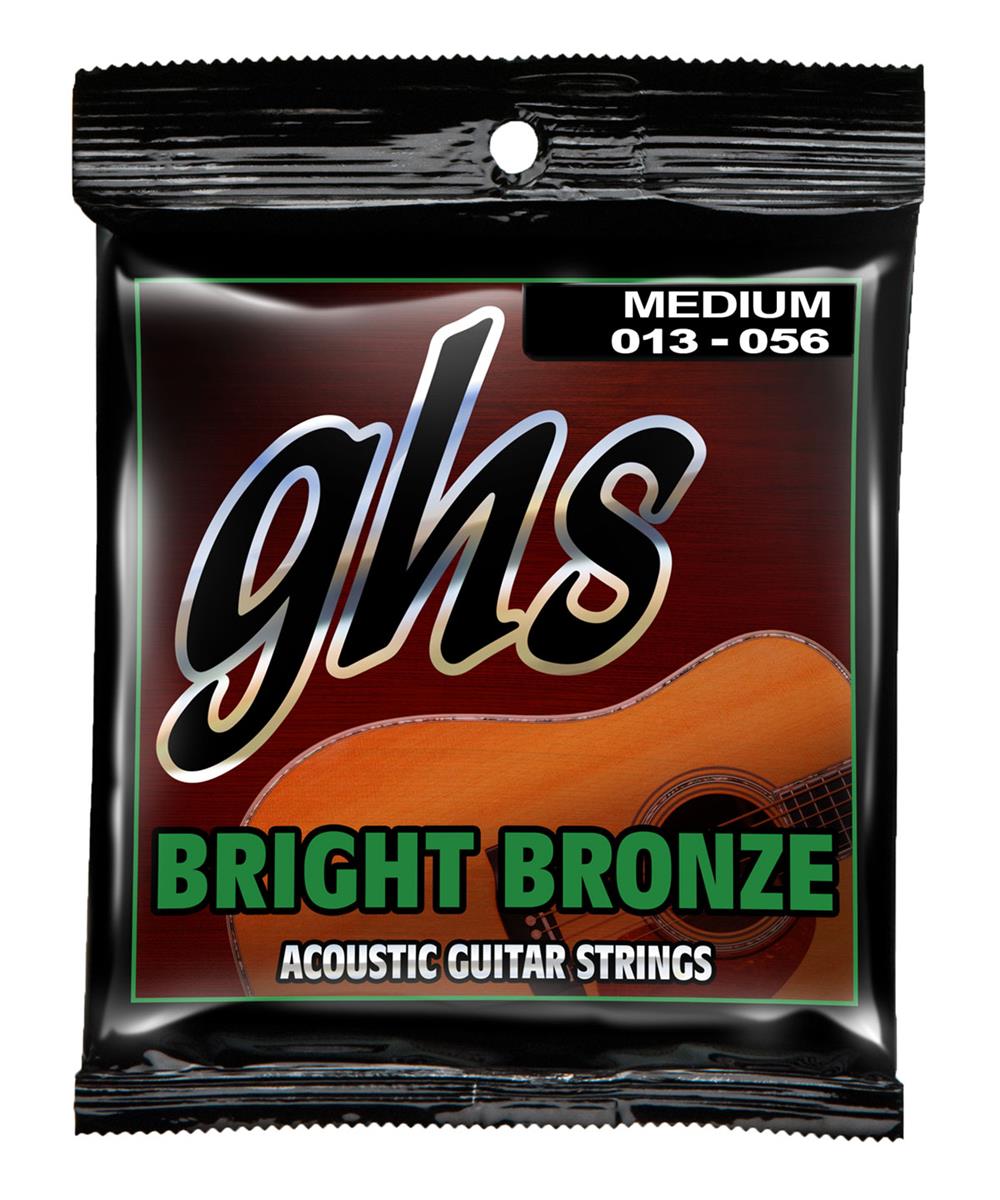 GHS BB40M Bright Bronze 80/20 Medium Acoustic Guitar Strings 13-56