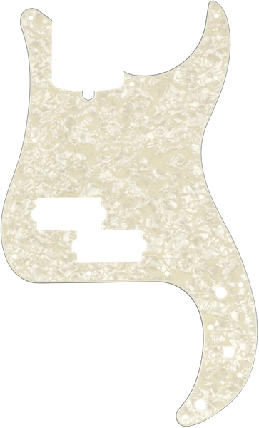 Fender 099-2176-000 13-Hole Multi-Ply Modern-Style Precision Bass Pickguards Aged White Pearl