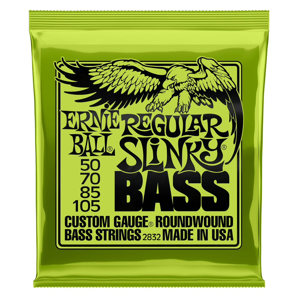 Ernie Ball 2832 Regular Slinky Round Wound Electric Bass Strings 50-105