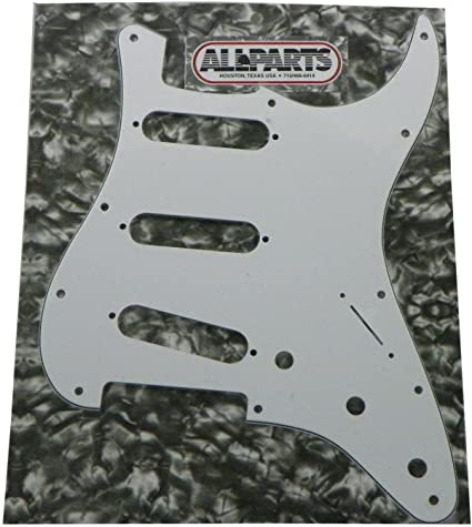 Allparts PG-0552-035 11-hole Pickguard for Stratocaster 3-Ply White