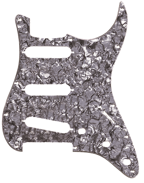 Fender 099-2141-000 11-Hole Modern-Style Stratocaster S/S/S Pickguard Black Moto