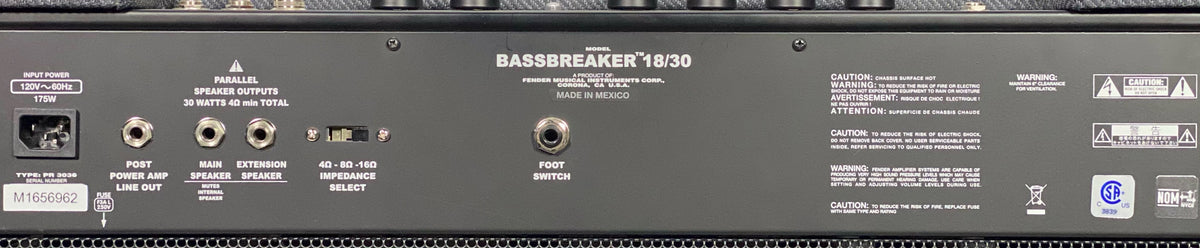 Fender Bassbreaker 18/30 2-Channel 30-Watt 2x12" Guitar Combo