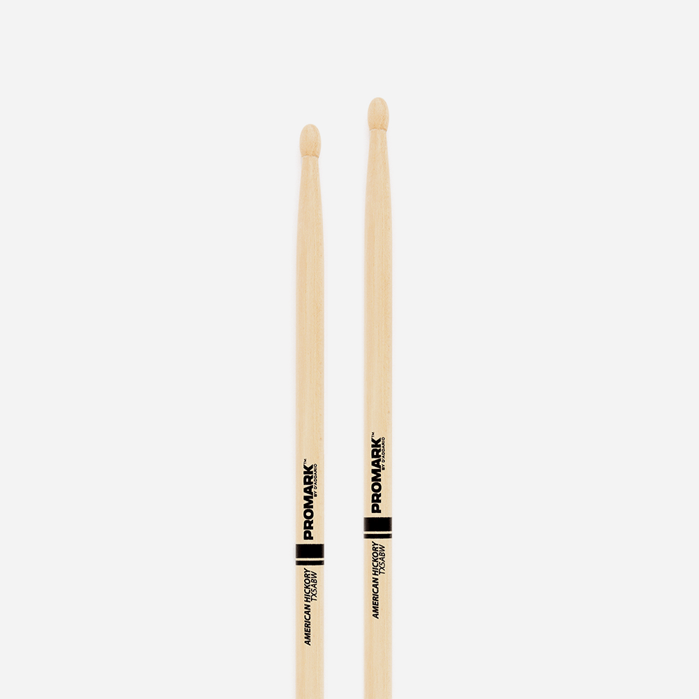 Promark TX5ABW Classic 5AB Hickory Wood Tip Drumstick (Pair)