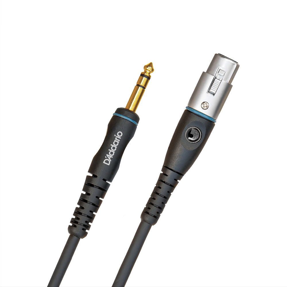 Planet Waves PW-GM-10 Custom Series XLR Female to 1/4" Female Balanced Gold-Plated Mic Cable - 10'