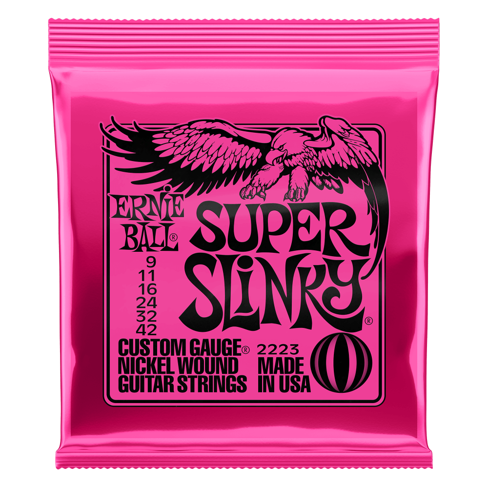 Ernie Ball 2223 Super Slinky Electric Guitar Strings, .009 - .042