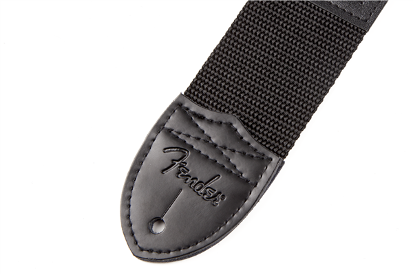 Fender Black Polyester Logo Straps Grey