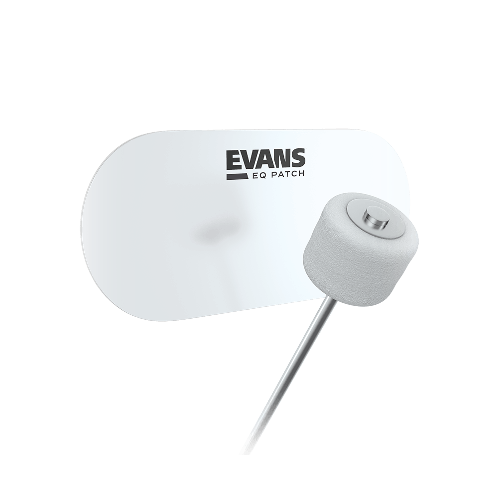 Evans EQPC2 EQ Double Pedal Patch - Clear Plastic