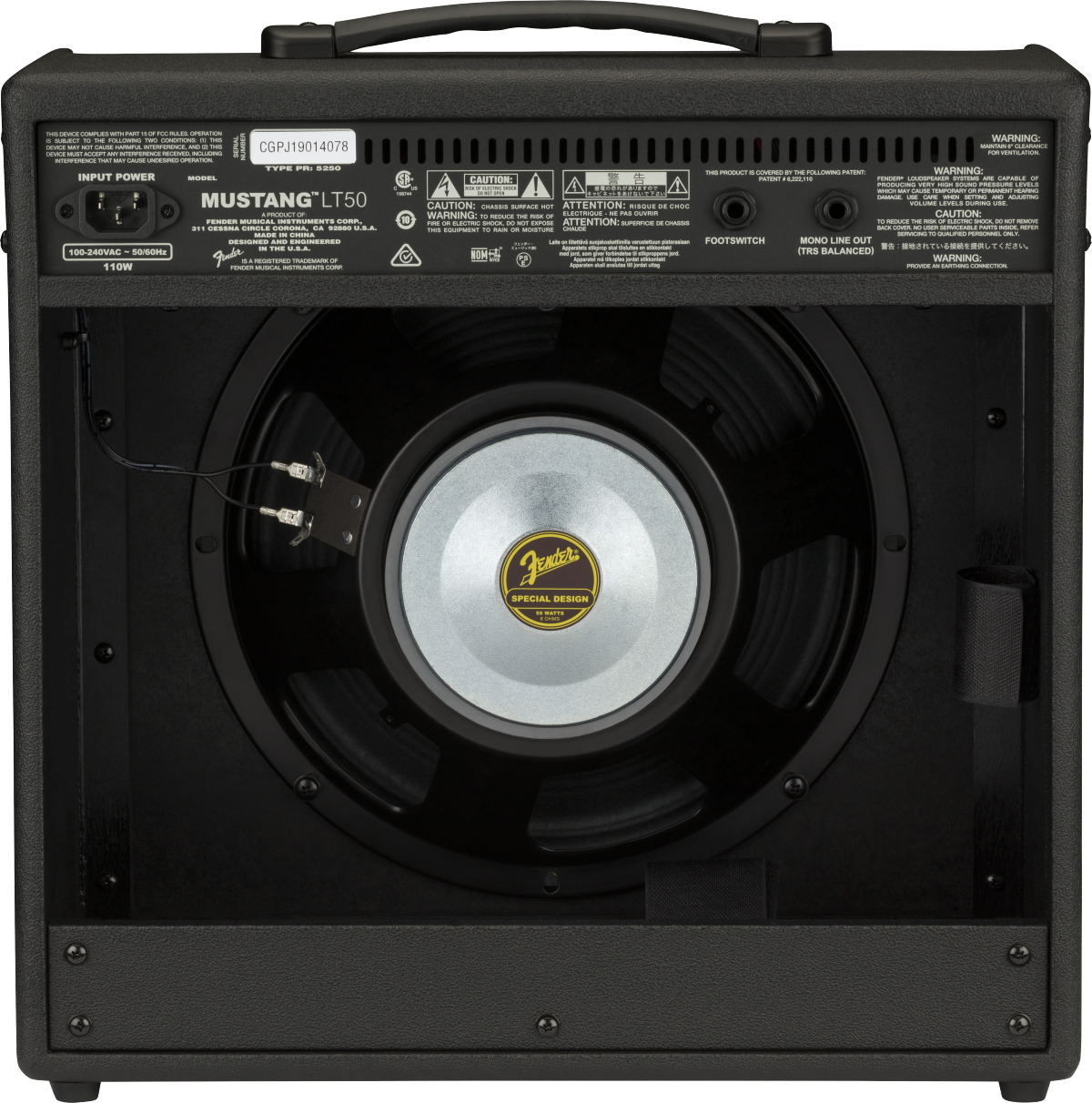 Fender Mustang LT50 50-Watt 1x12" Digital Modeling Guitar Combo